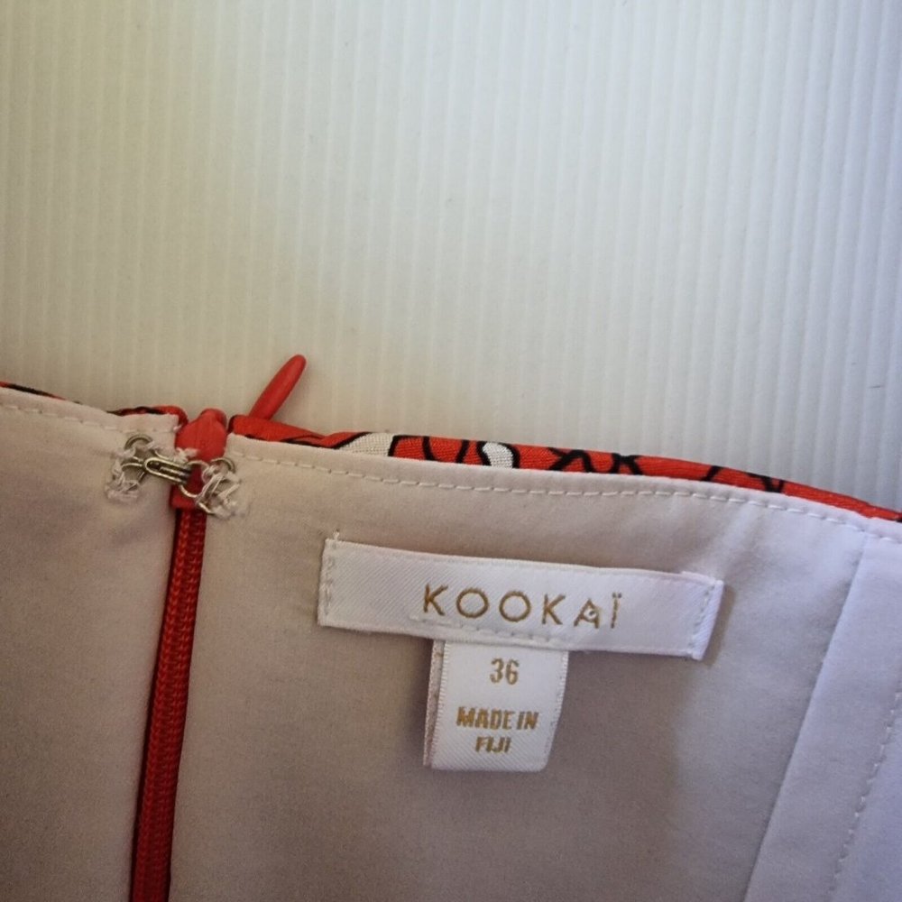 Kookai ALLEGRA Dress Size 36 Au 8 Blogger Favourite Red Off Shoulder Sweetheart - Picture 11 of 16